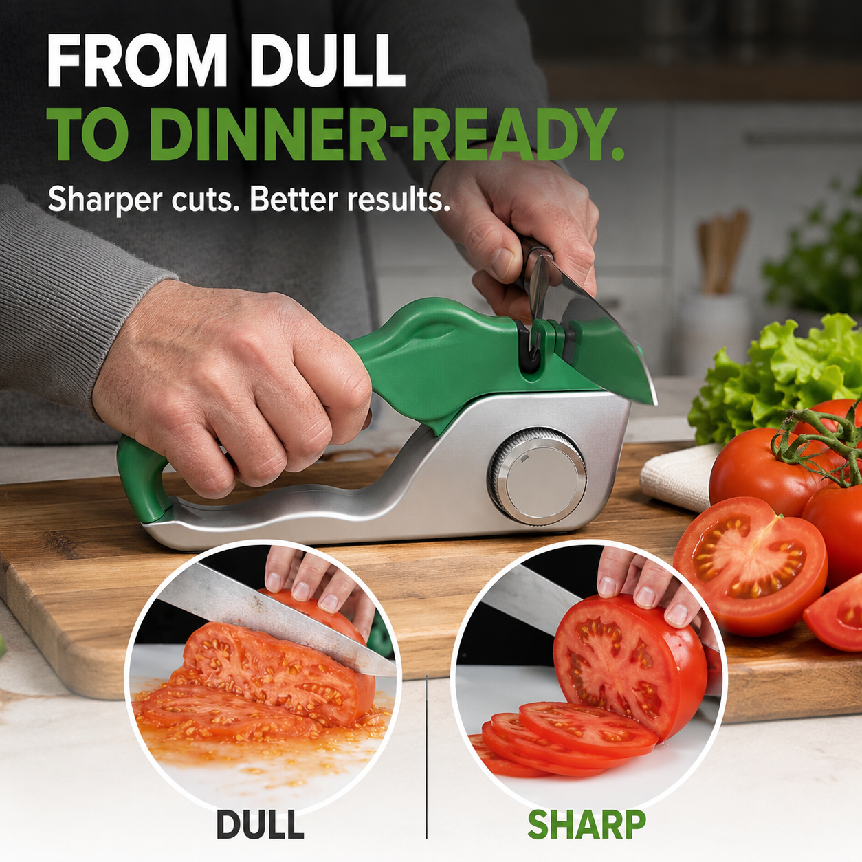 3-Step Dial Knife & Scissor Sharpener