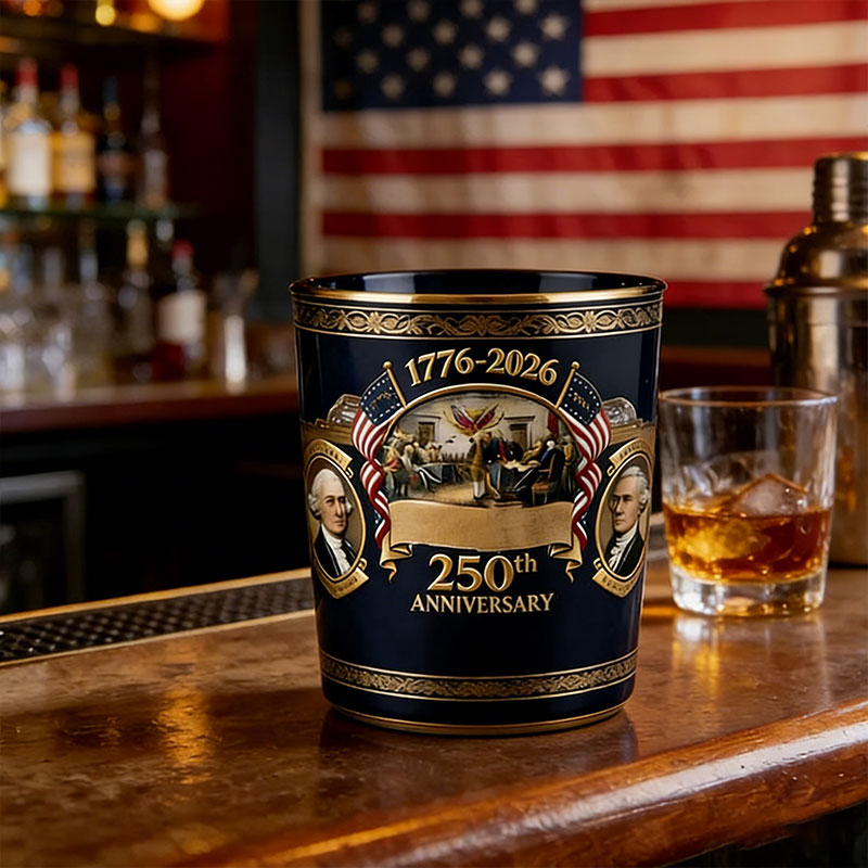 🇺🇸 250th Anniversary Glass Set – 1776-2026 Patriotic Keepsake 🎖️✨