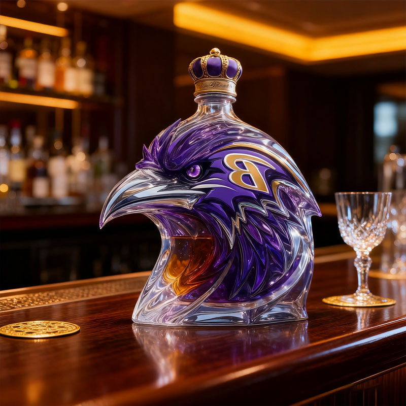 🏈 NFL Team🔥Baltimore Ravens 30th Anniversary Whiskey Bottle