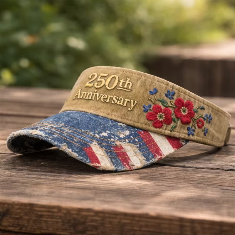 US 250th Anniversary Art Print Casual Tennis Cap