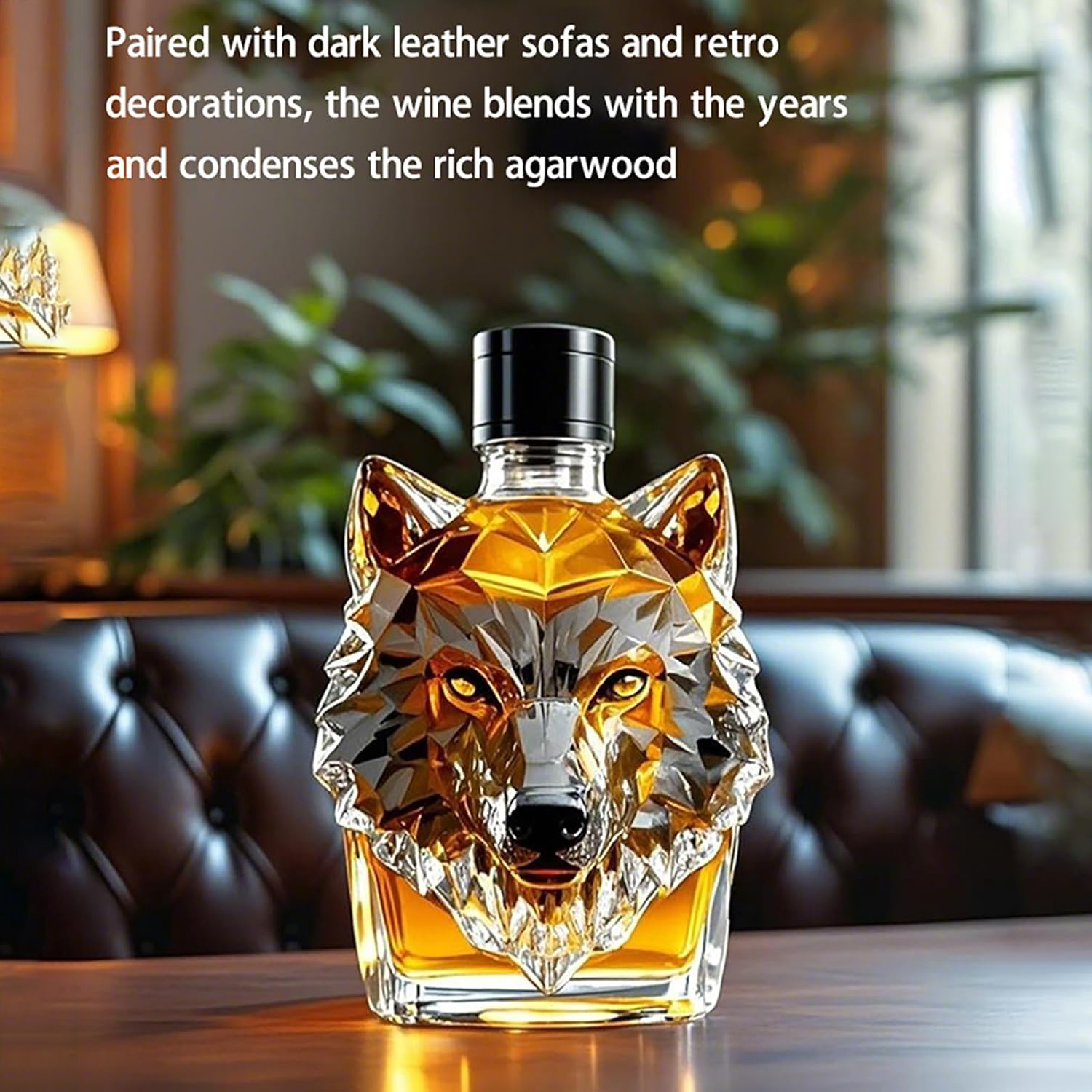 ⏰Pre-tariff Hike Clearance Sale: Save 49%-Limited Edition “Howl's Haven: Wolf - Crested Whiskey Bottle”