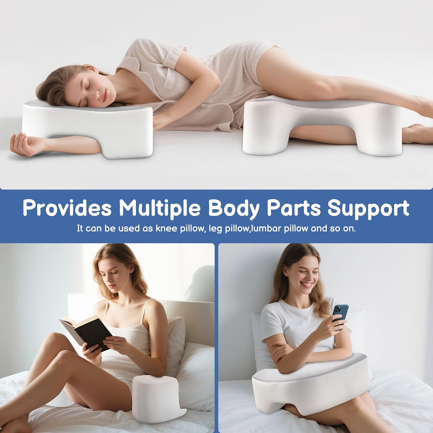 Side Sleeper Pillow with Arm Holes -arm Pillow Ergonomic for Cervical, Neck, Shoulder & Rotator Cuff Pain Relief
