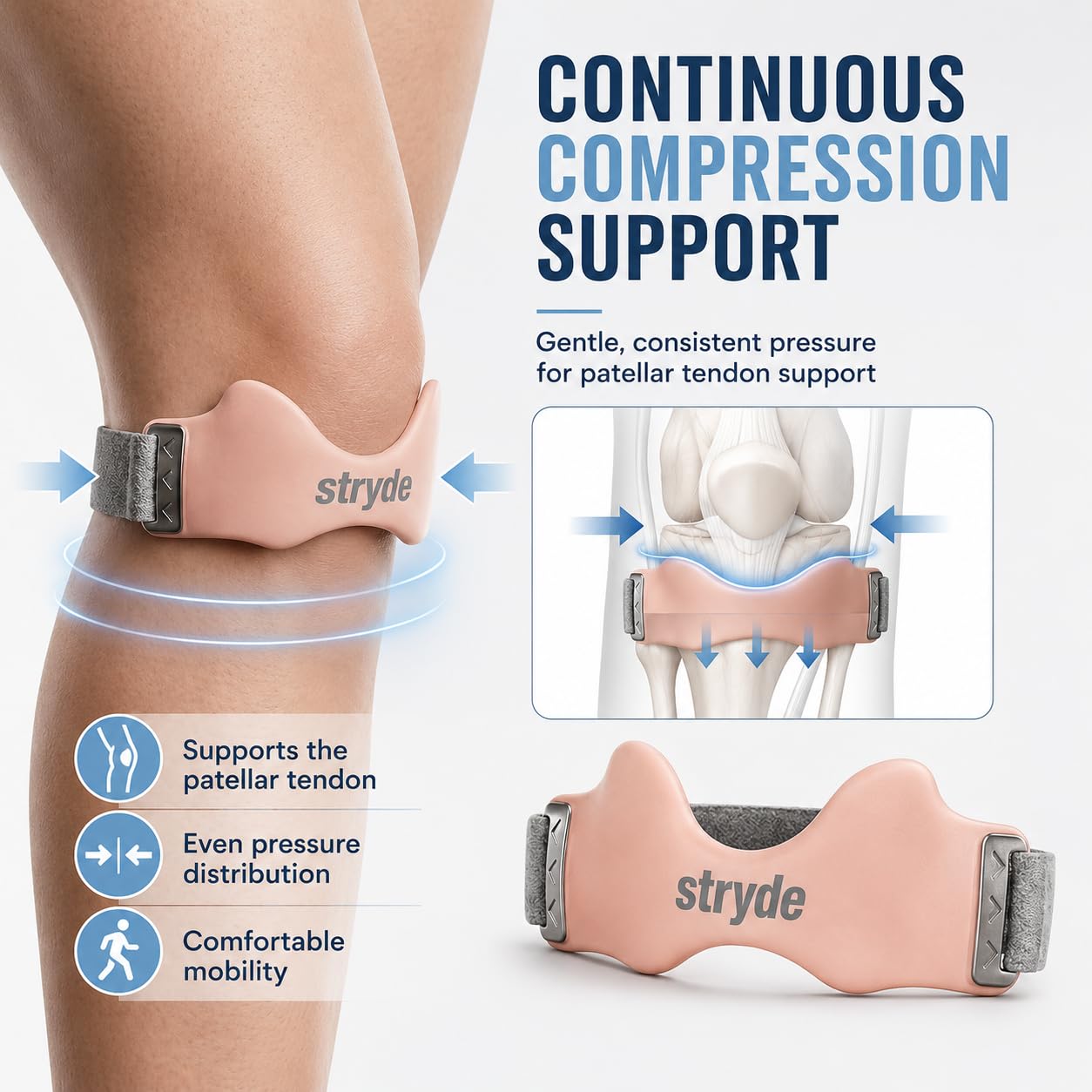 Adjustable Patellar Support Knee Strap