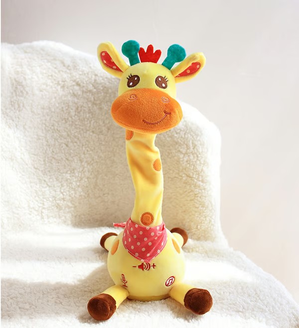 🎉 Best-Selling Musical Giraffe Toy – Sings, Dances & Repeats What You Say! 🦒🎵🗣️