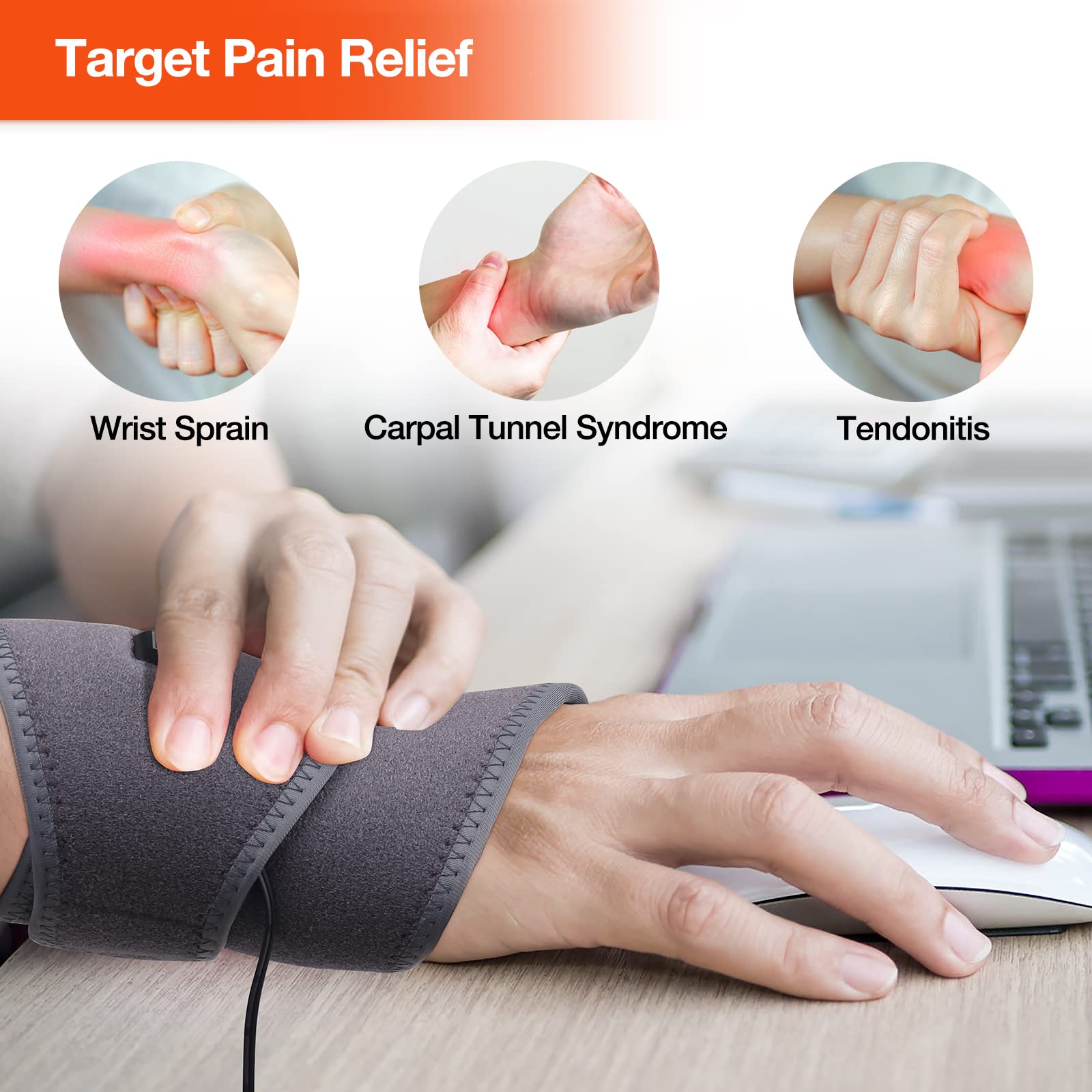 Usb Rechargeable Heating Wrist Guard