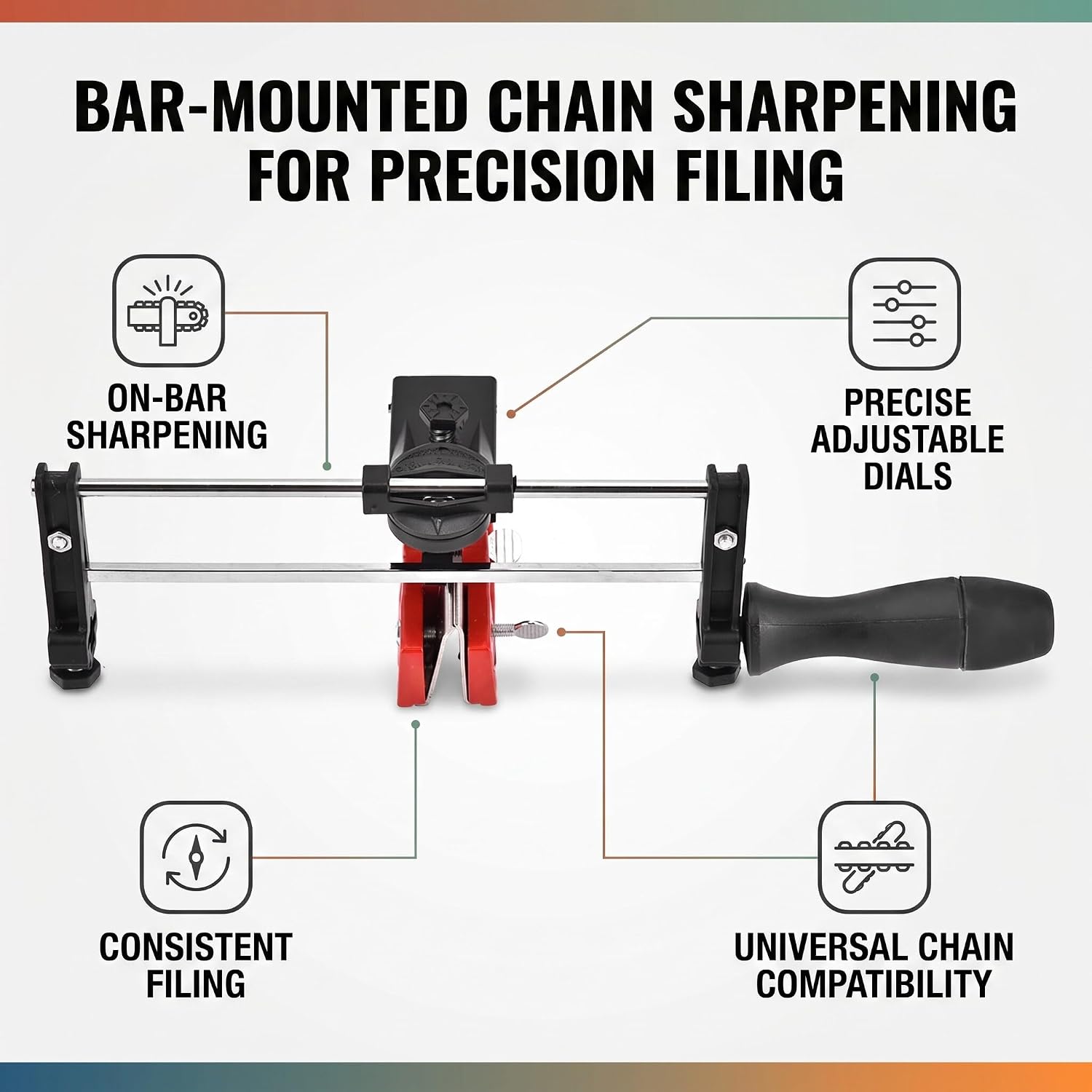 Adjustable Manual Chainsaw Sharpener Kit