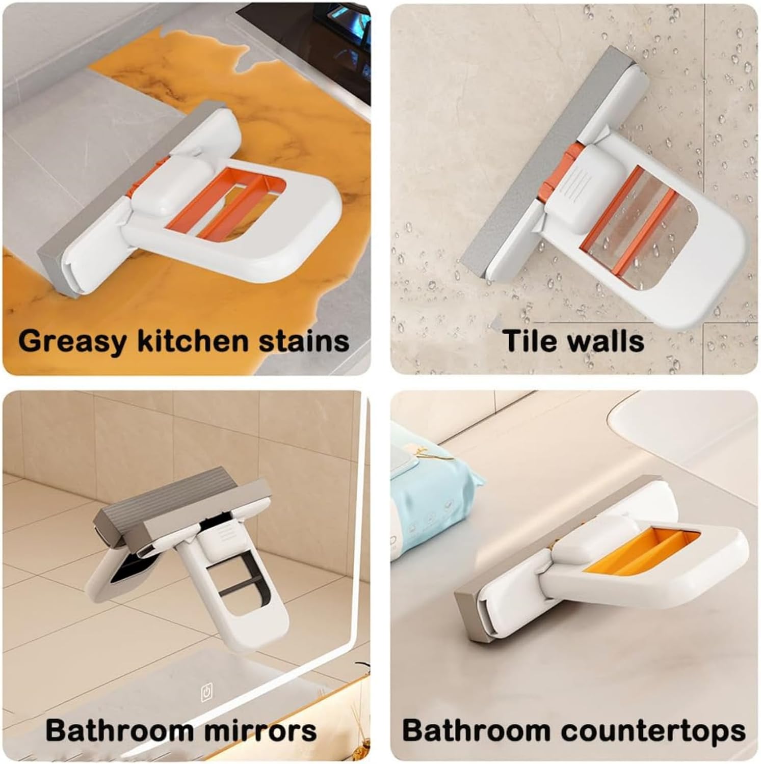 🧼🫧Mini Foldable Desktop Mop – Mop for Wet & Dry