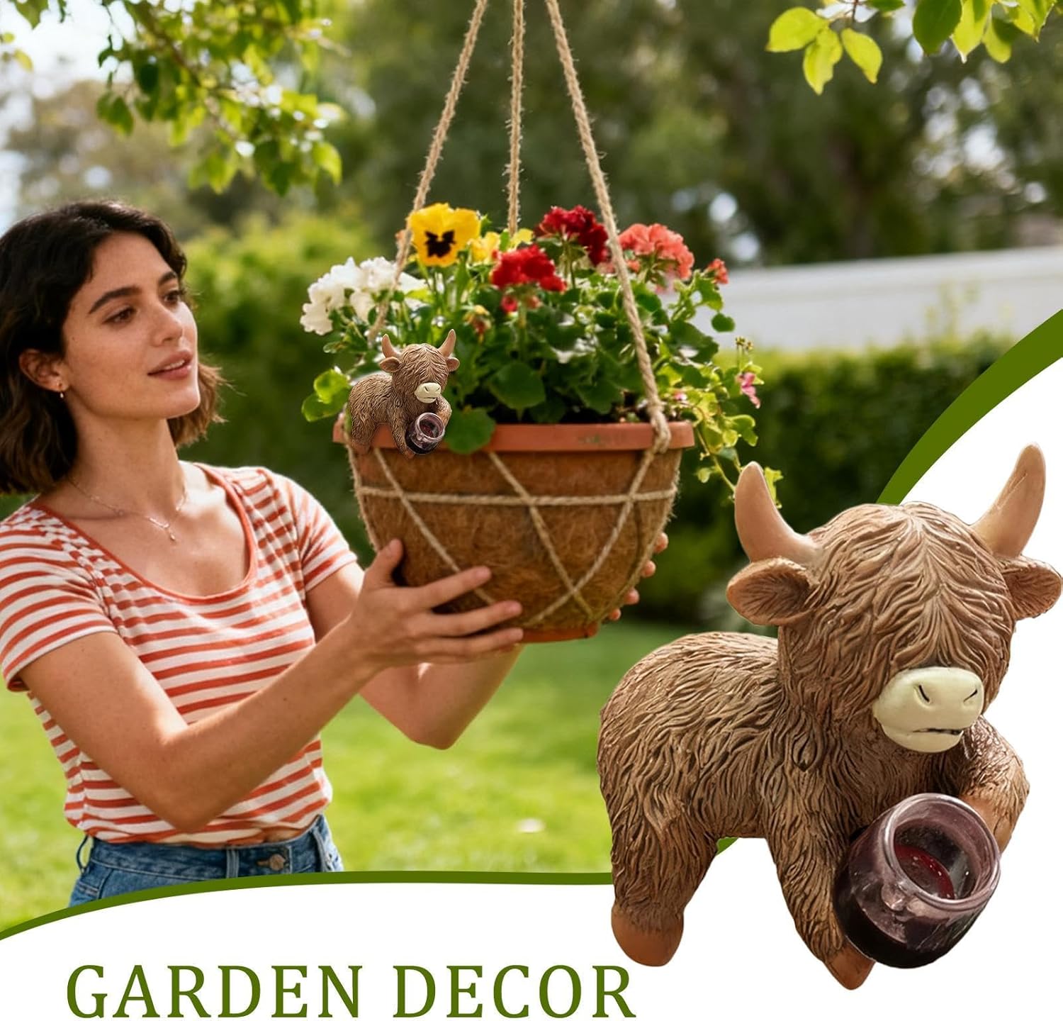 🔥🔥New Year 50% Off--Highland Cow Beer Garden Pot Buddy