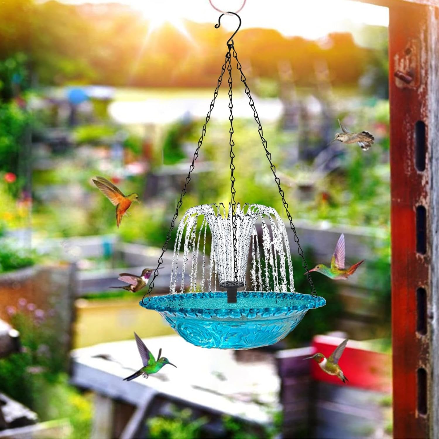 Garden Floating Fountain Hanging Bird Feeder