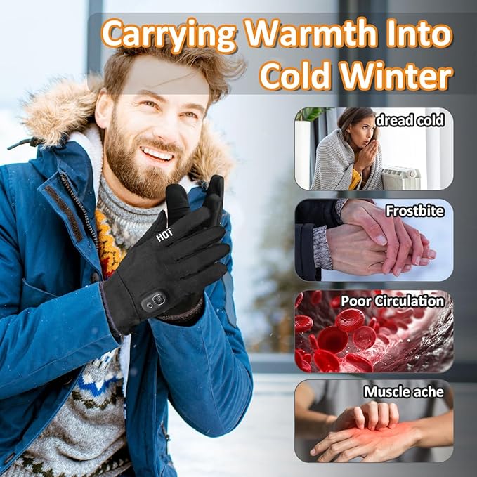 🧤 Warmth Without the Bulk—Smart Heated Gloves for Effortless Winter Comfort