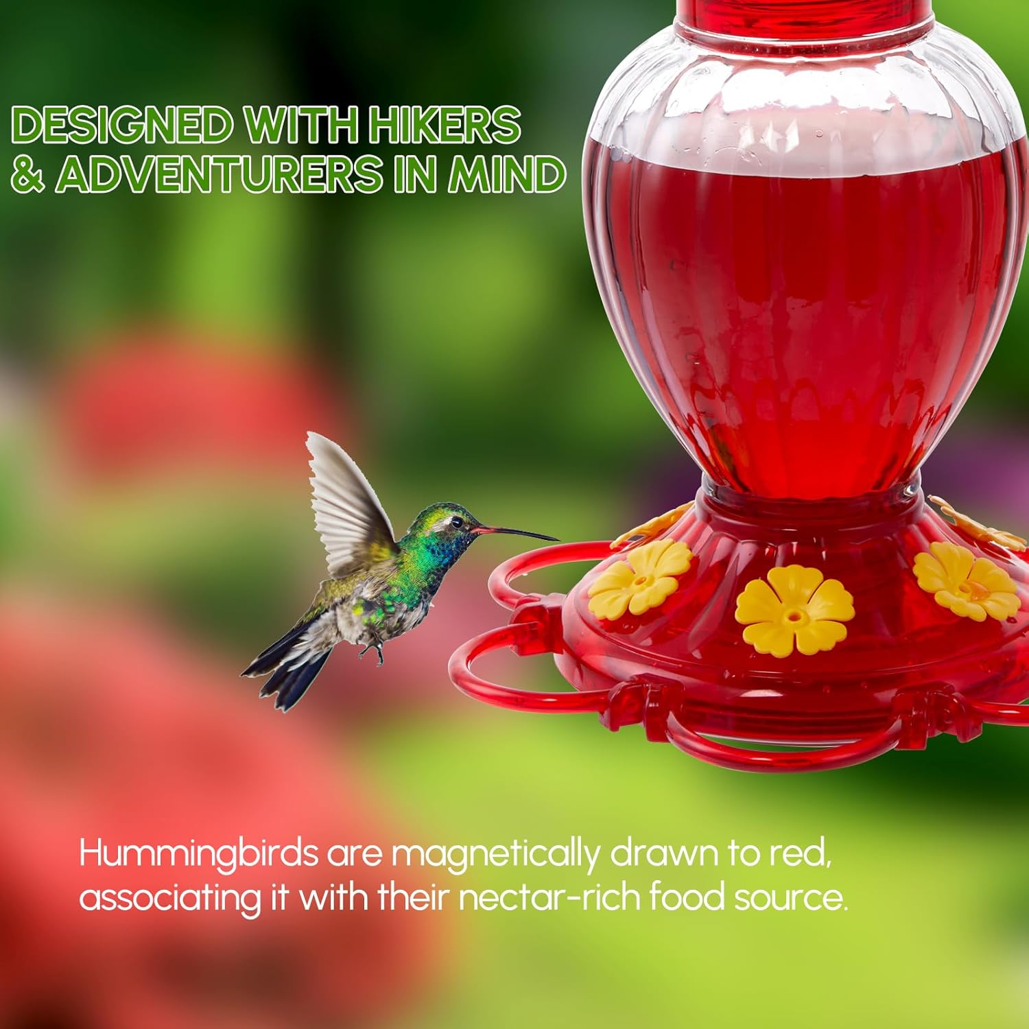 Insect Resistant Outdoor Hanging Hummingbird Feeder
