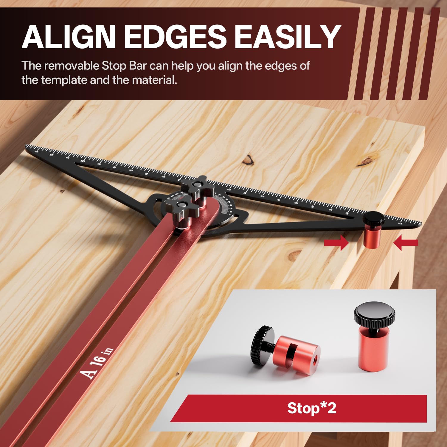 Adjustable Stair Tread Template Tool – Copy the Shape Before You Cut 🛠️