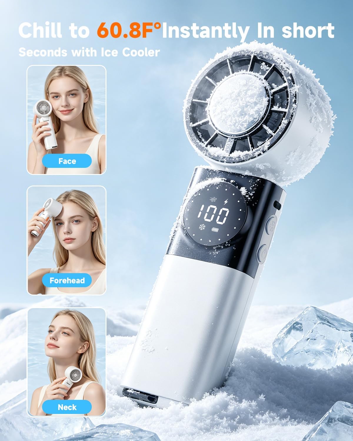 2-in-1 Ice-Cooling Turbo Fan & Power Bank