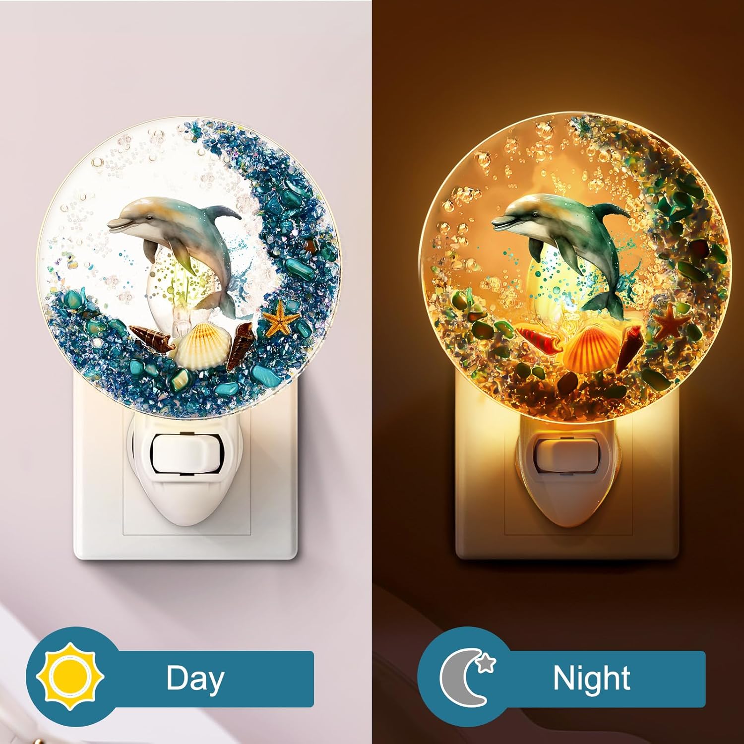 Dolphin Decor Ocean Animal Decorative Night Light
