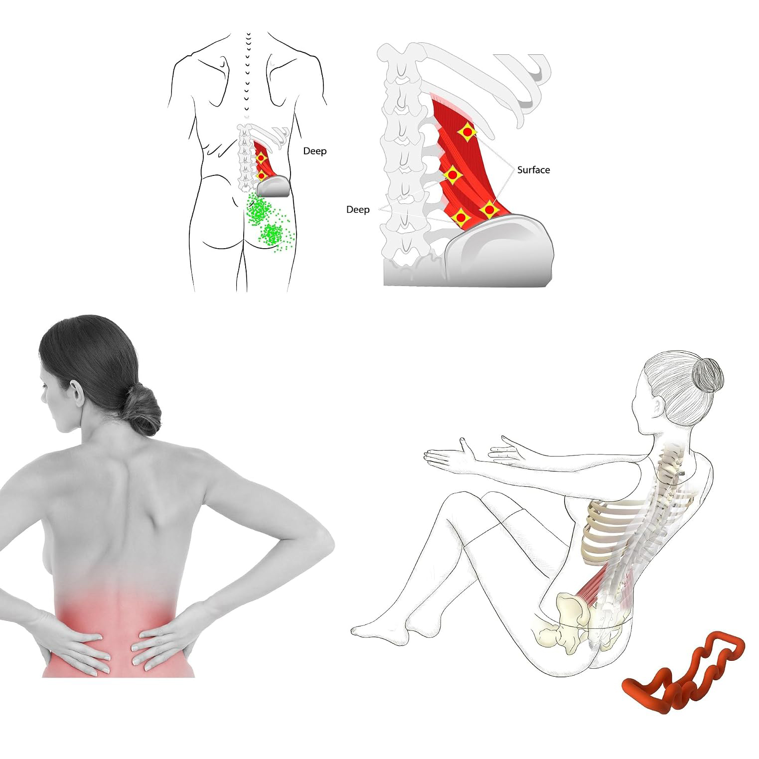 Healatia Deep Muscle Release Tool – Targeted Trigger Point Self-Massage