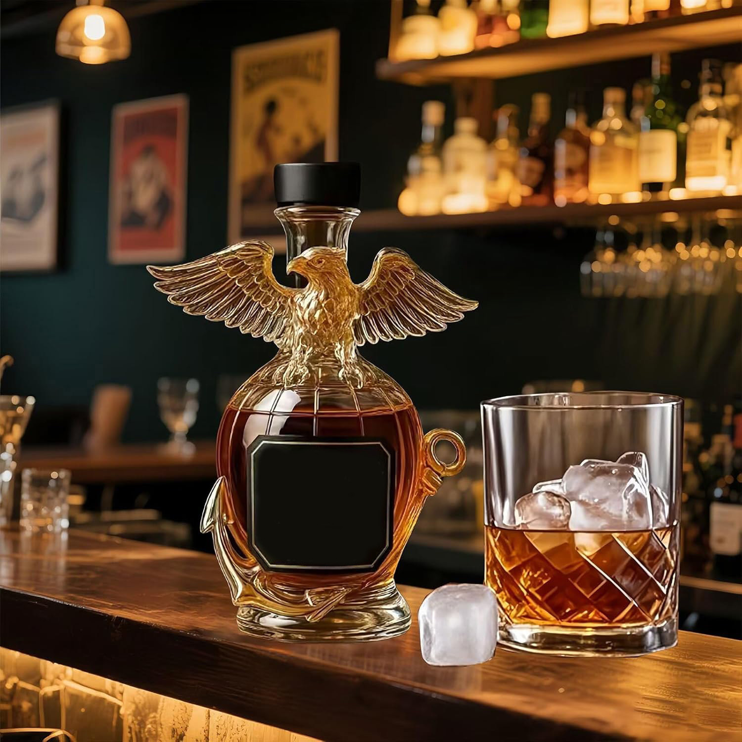 Eagle whiskey bottle