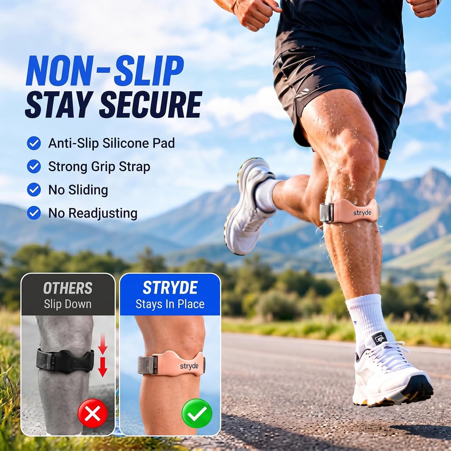 Adjustable Patellar Support Knee Strap