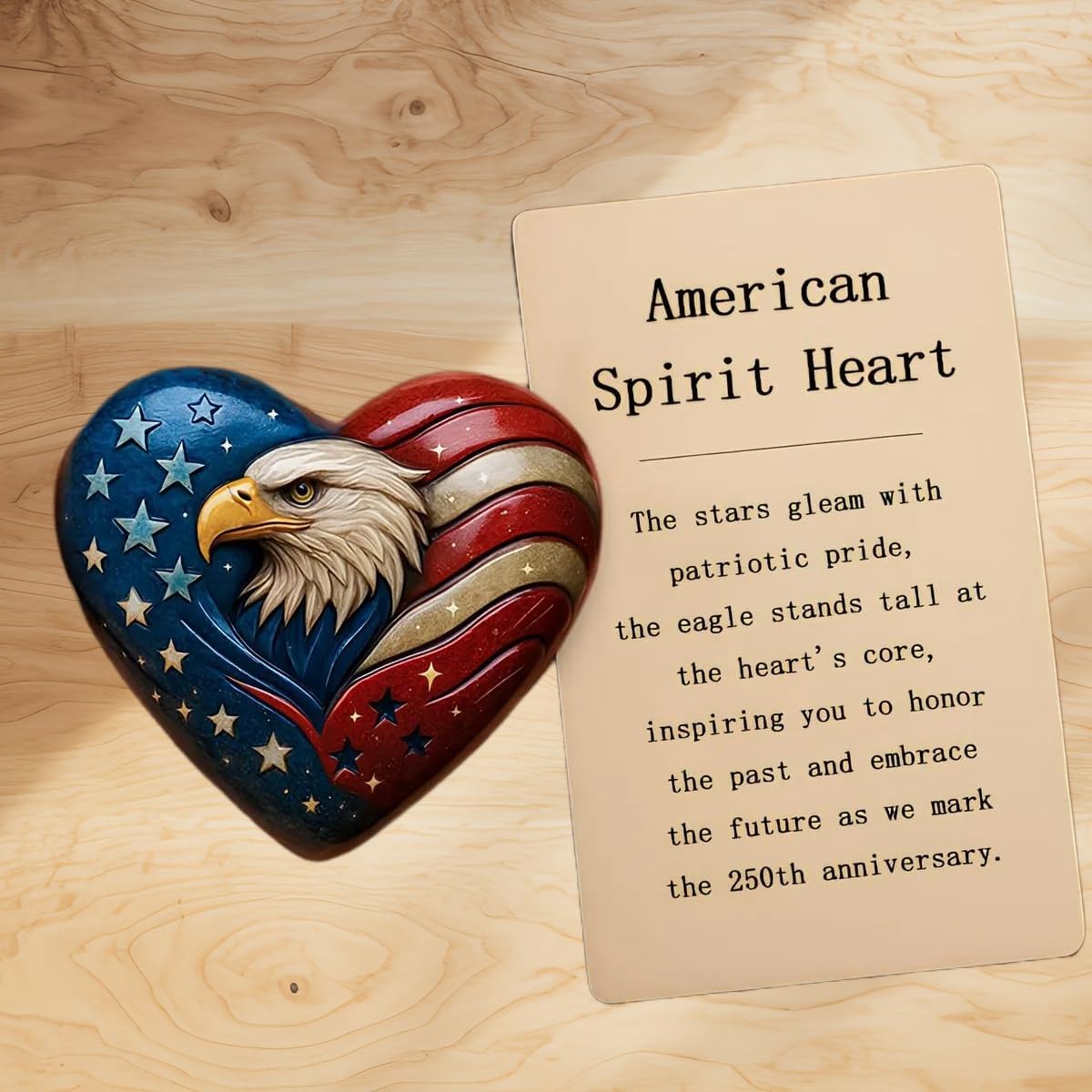 Patriotic Eagle Heart Keepsake🦅