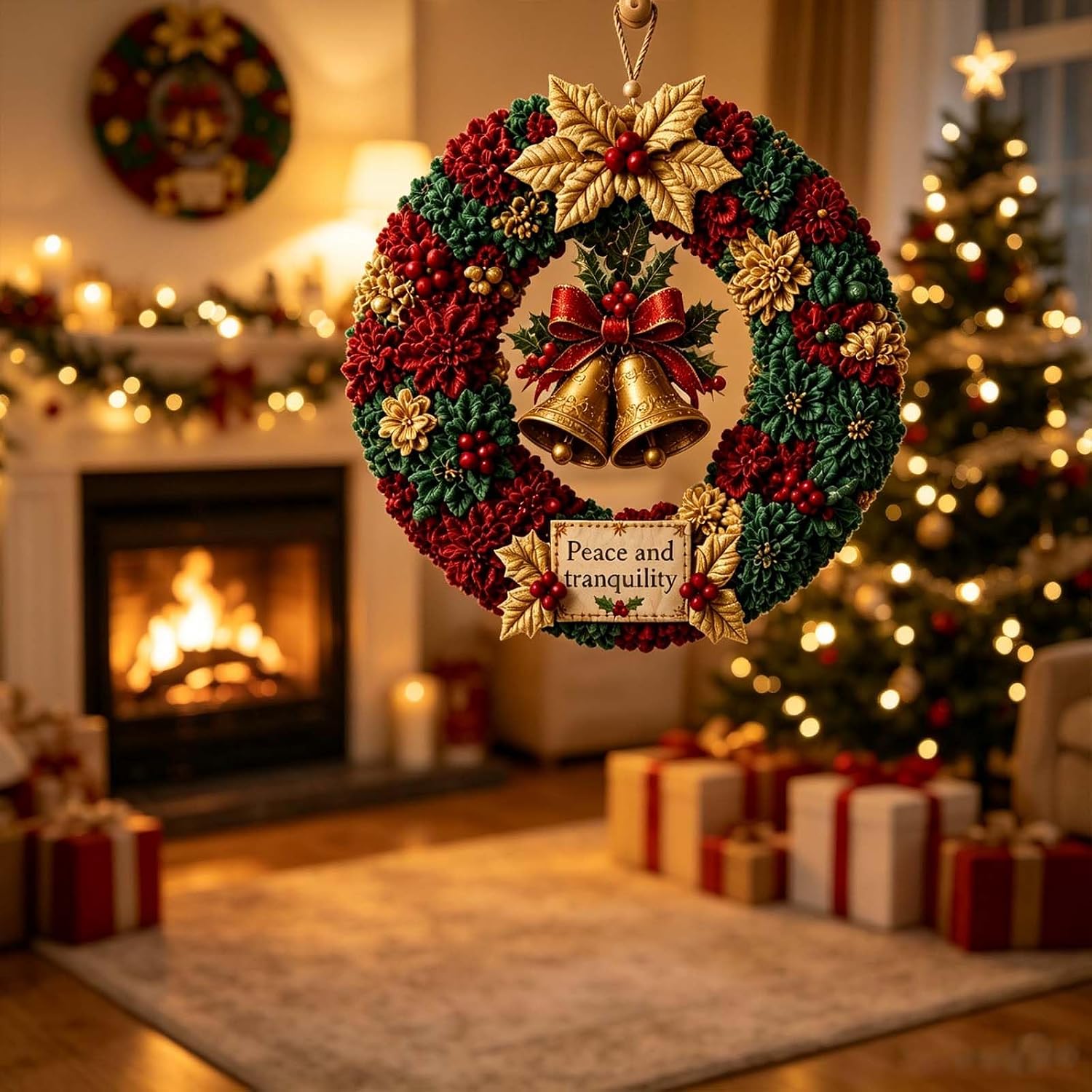 🎄 No-Sew  Fabric Christmas Wreath Craft Kit