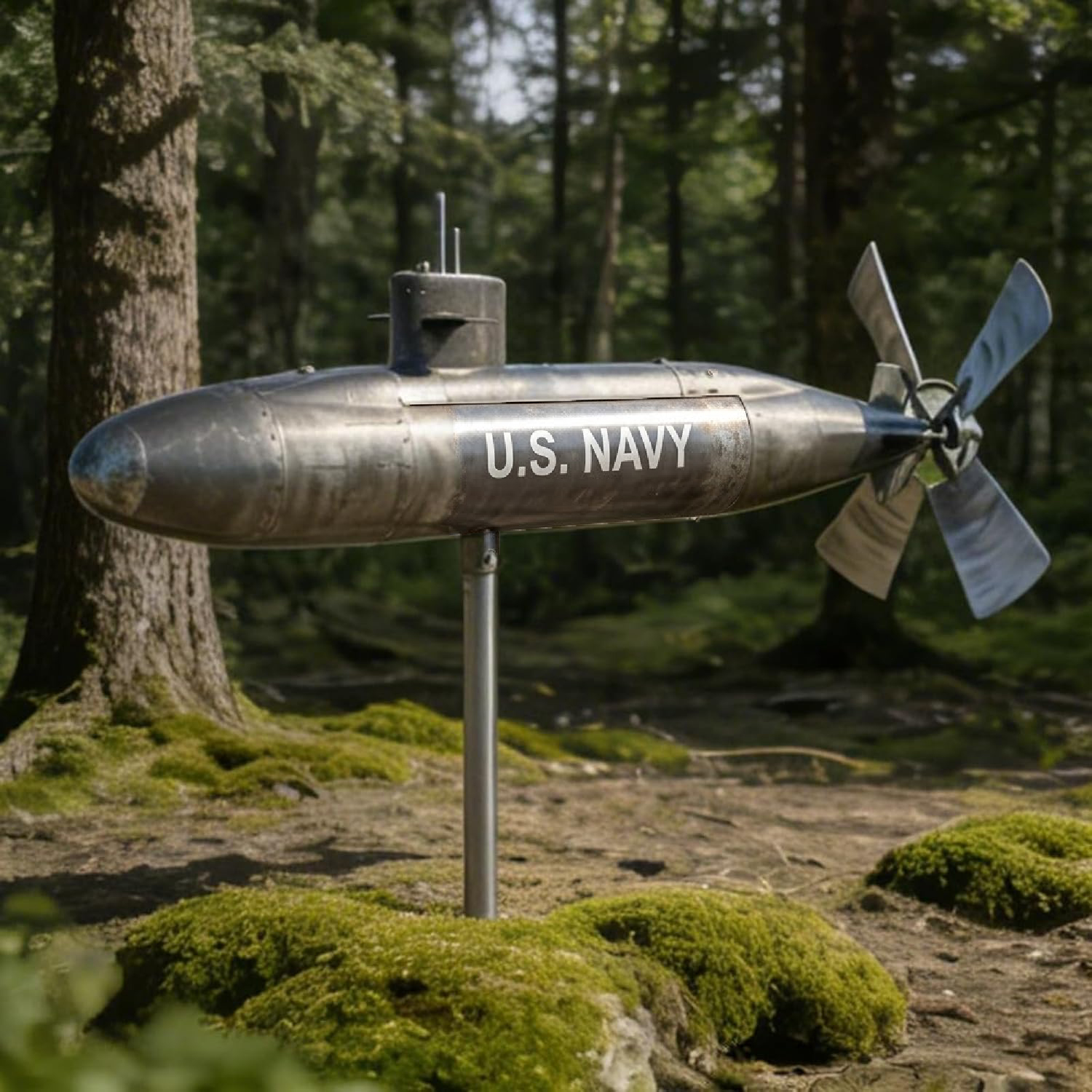 ⚓ Navy Submarine Wind Spinner