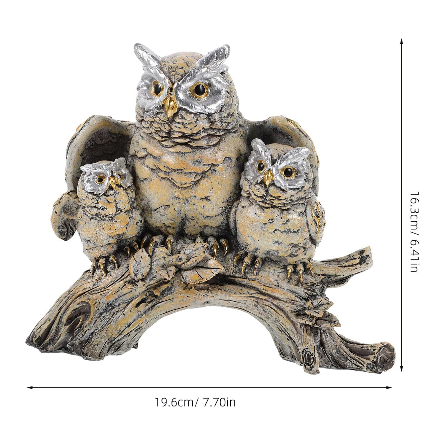 Modern Creative Owl Statue Resin Crafts Ornaments