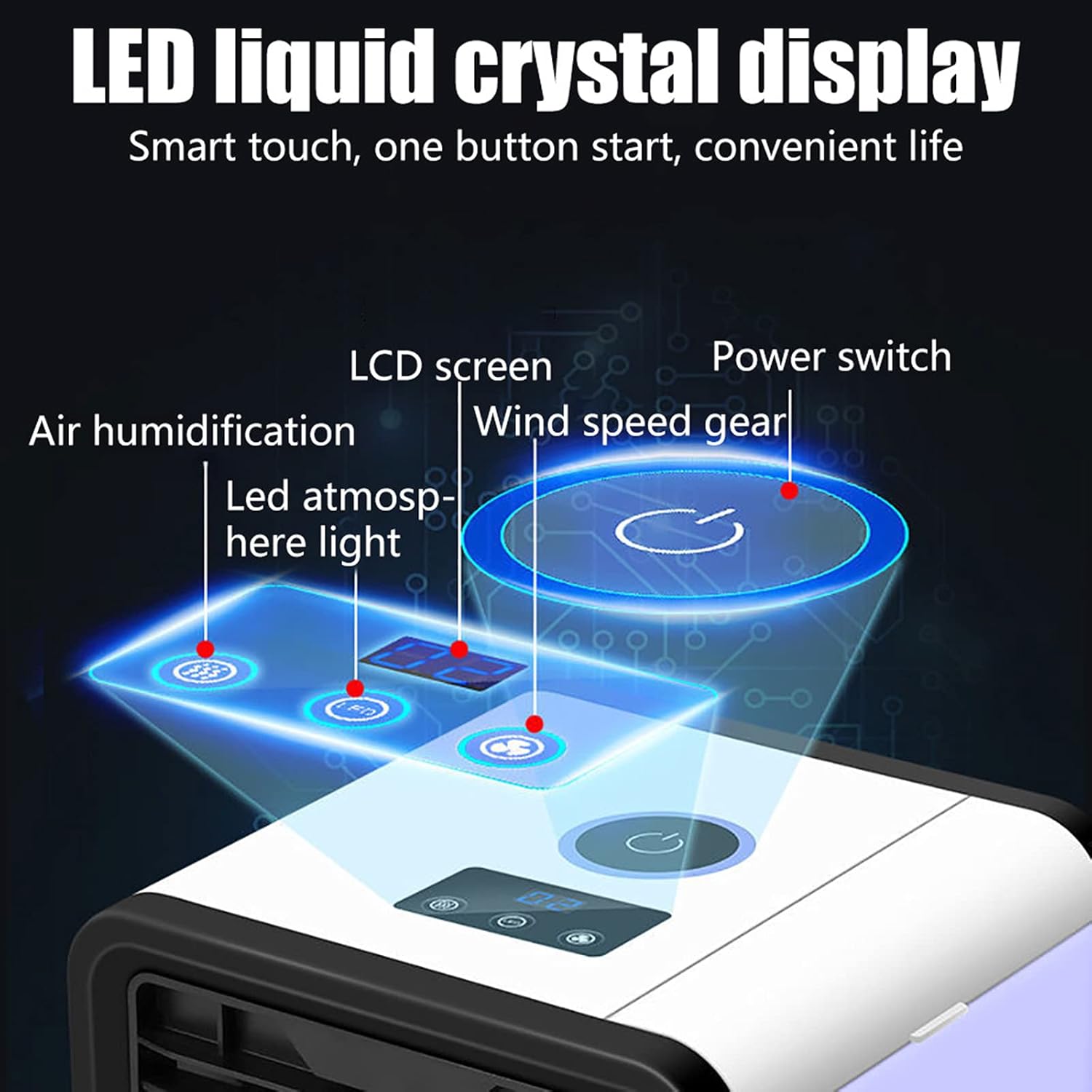 🌬️ Powerful Spray Desktop Air Cooler