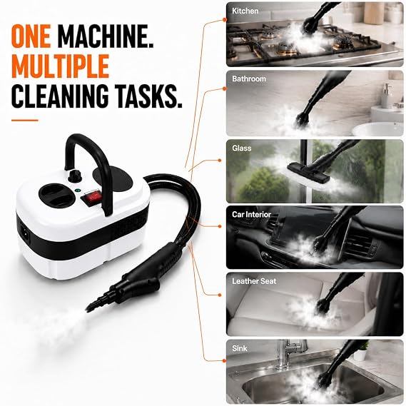 🔥 Portable High-Temperature Steam Cleaner