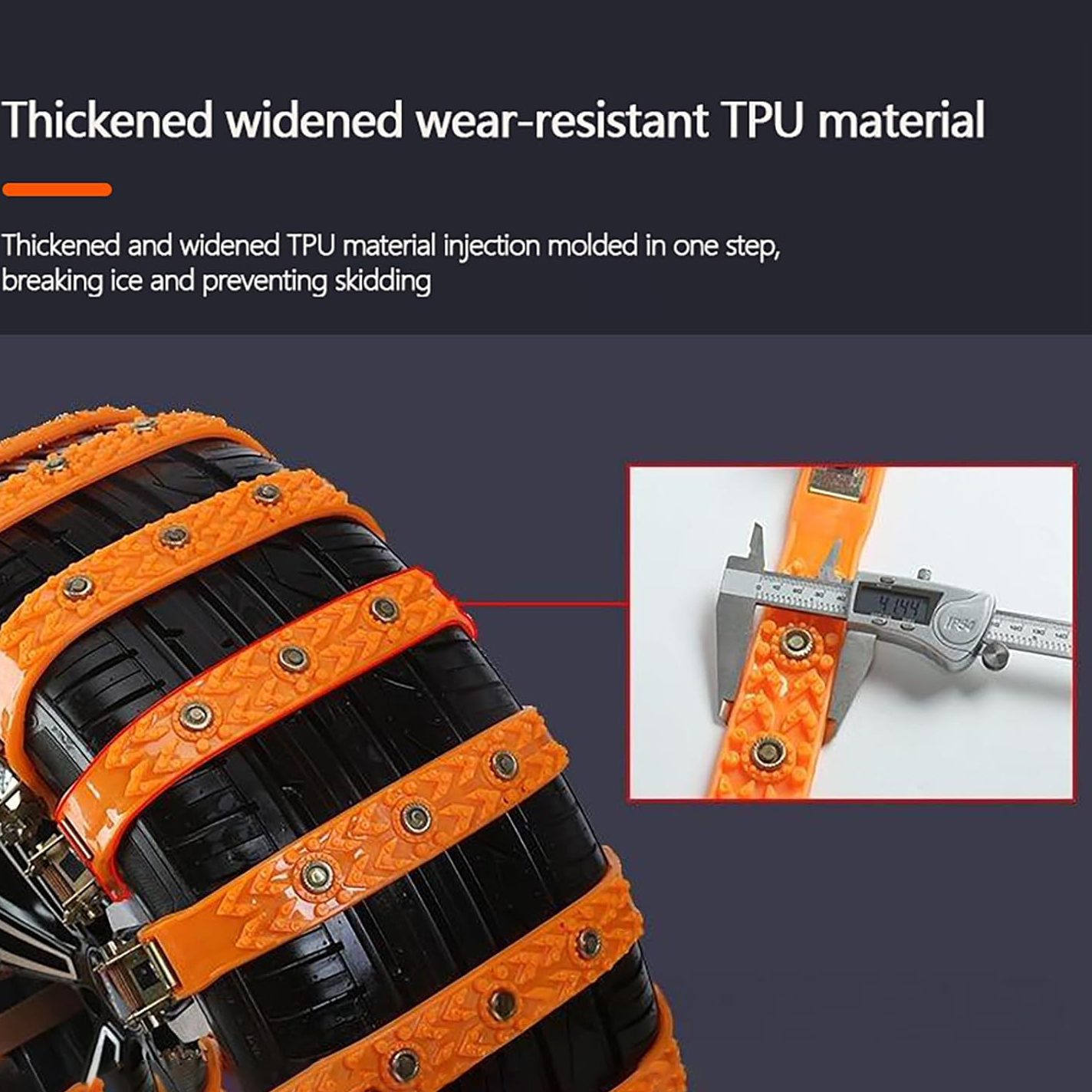 🔥2025 Winter Hot Sale🔥Universal Reusable Anti-skid PE Tire Chains