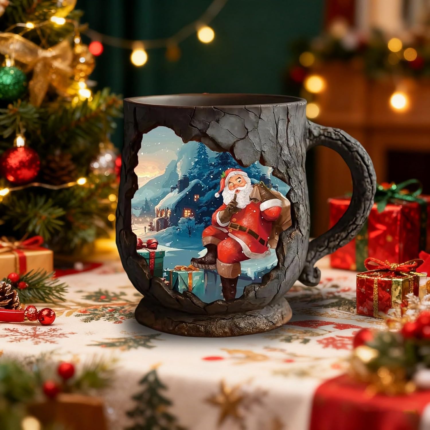 Highland Cow Christmas Mug