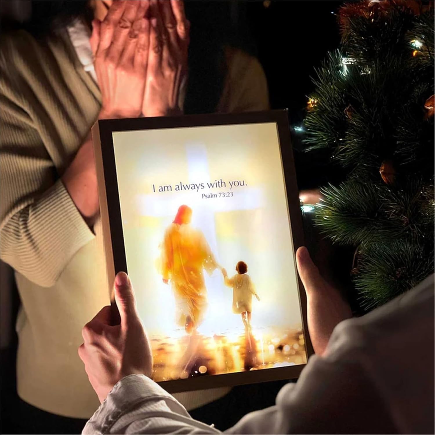 The Jesus Lamp（ LED Painting Inspiring Jesus Painting Decorative Lights）