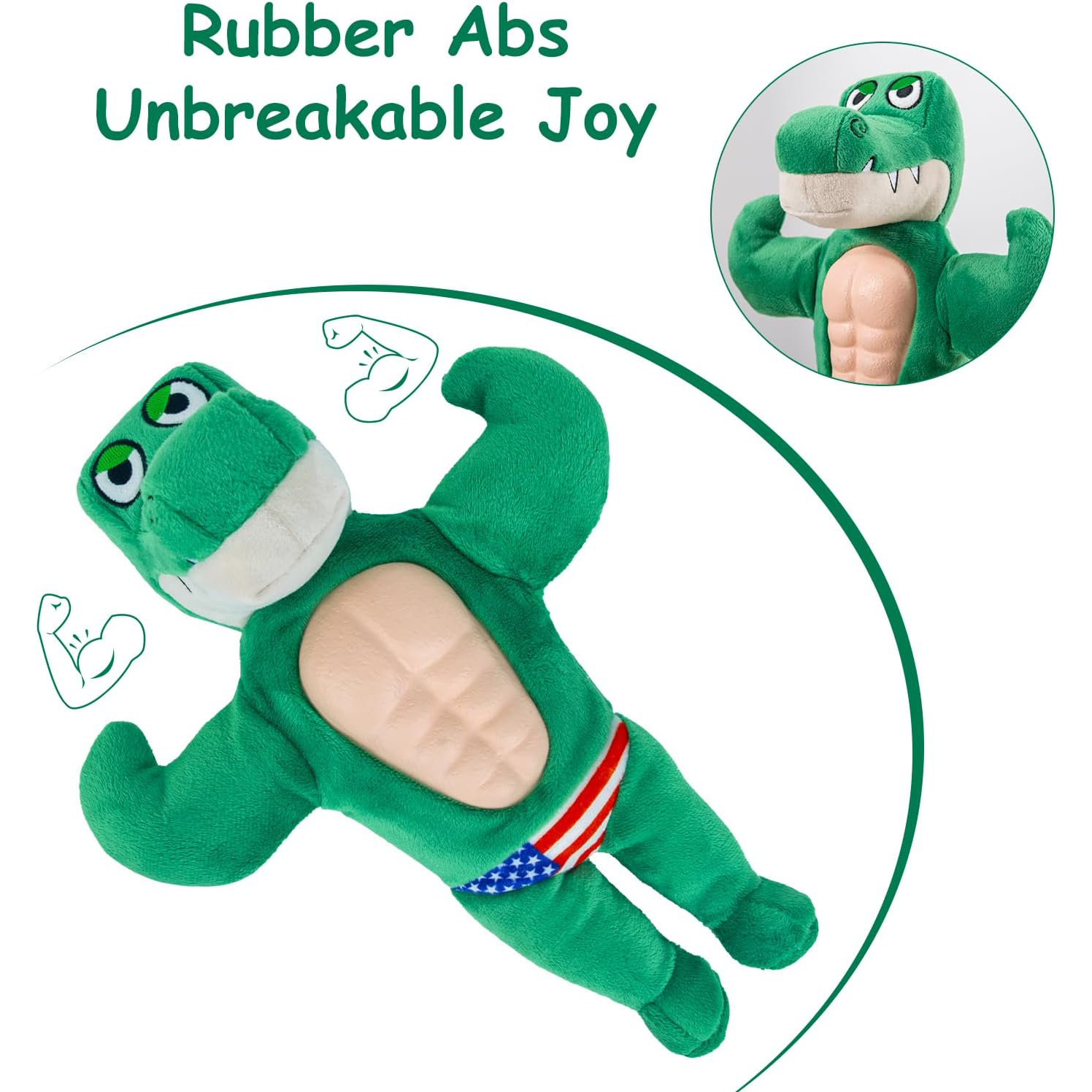 4th of July Patriotic Plush Chew Squeak Toy for Dogs