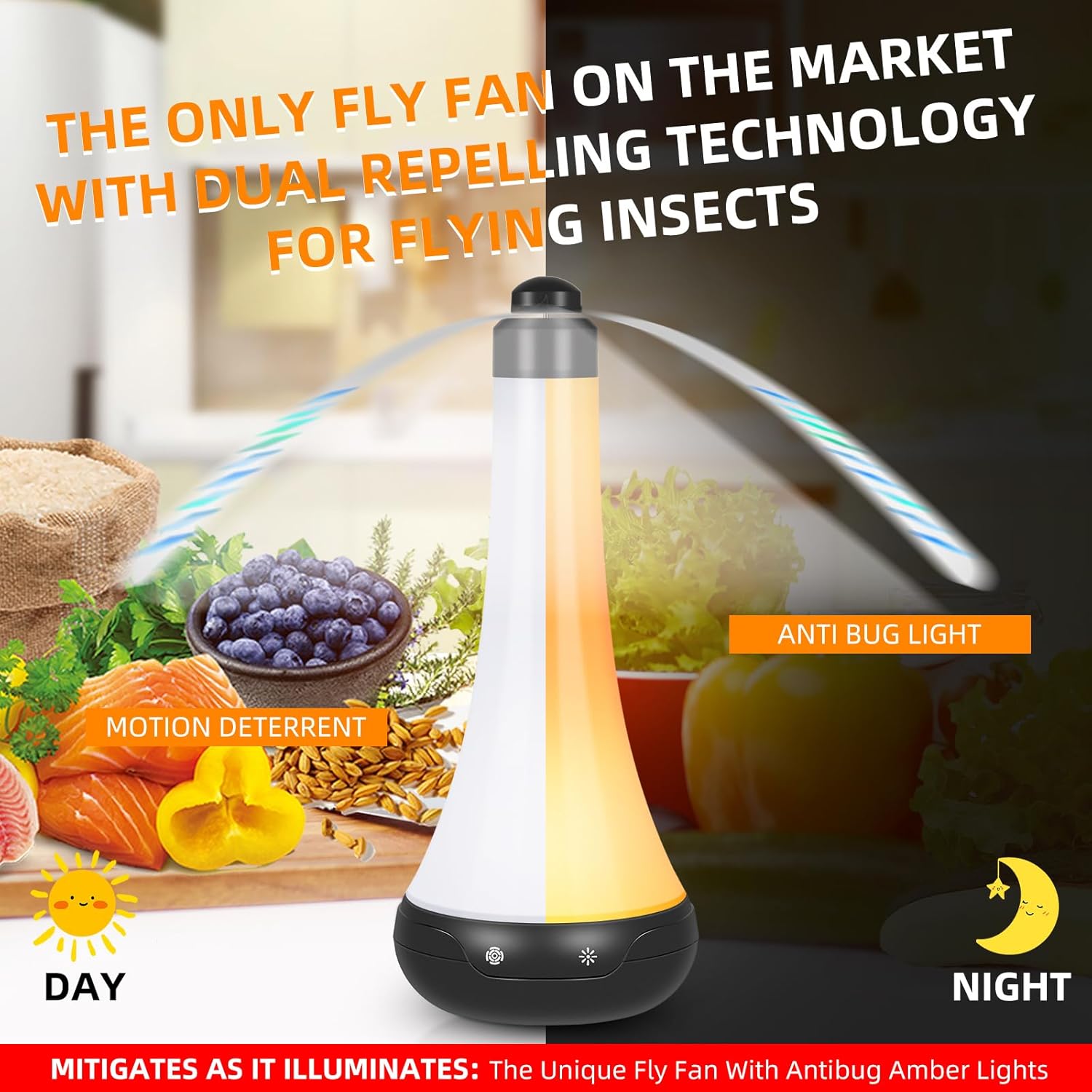 Desktop Fly Repellent Fan With Insect Repellent Lamp