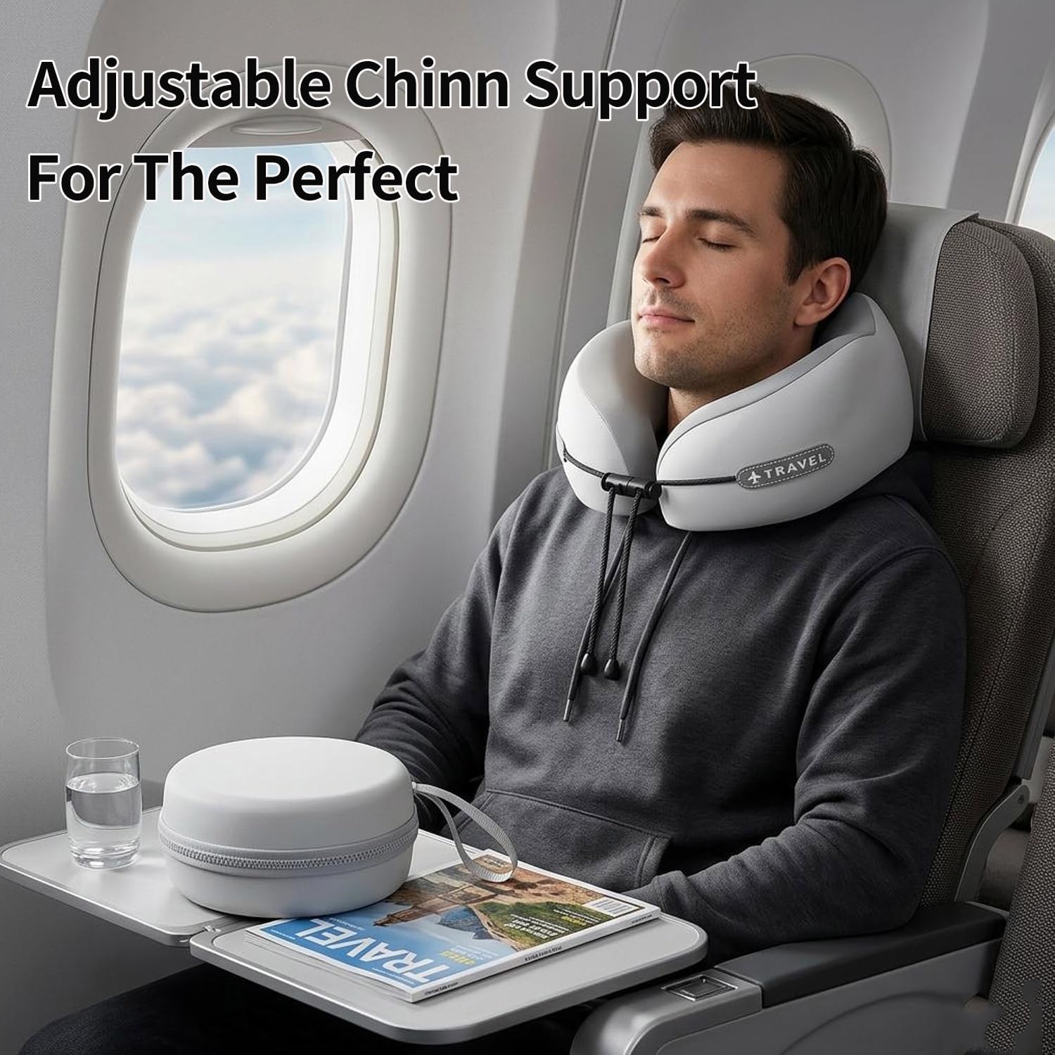 ✈️ The Travel Pillow That Stops Your Head From Falling Forward