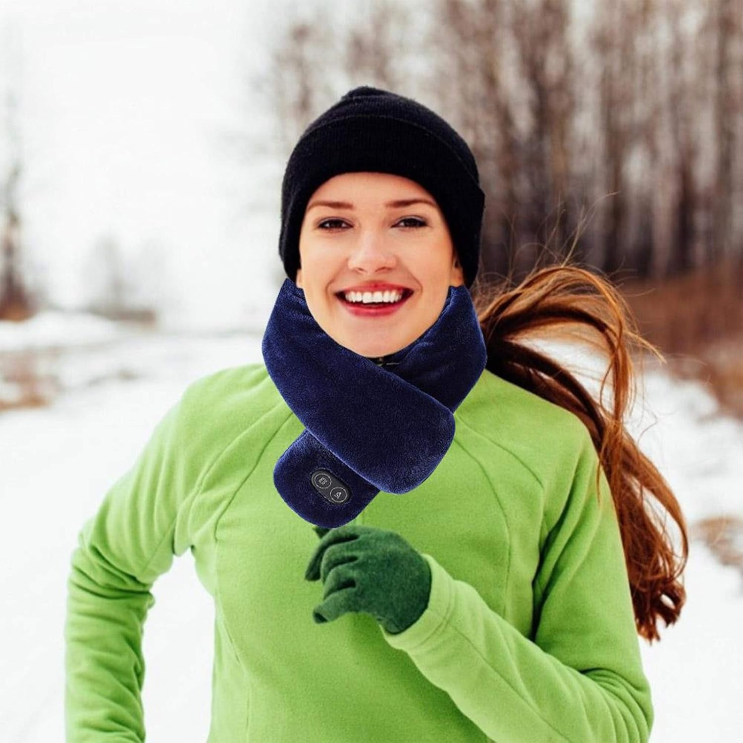 Heated Scarf with Vibration Massage
