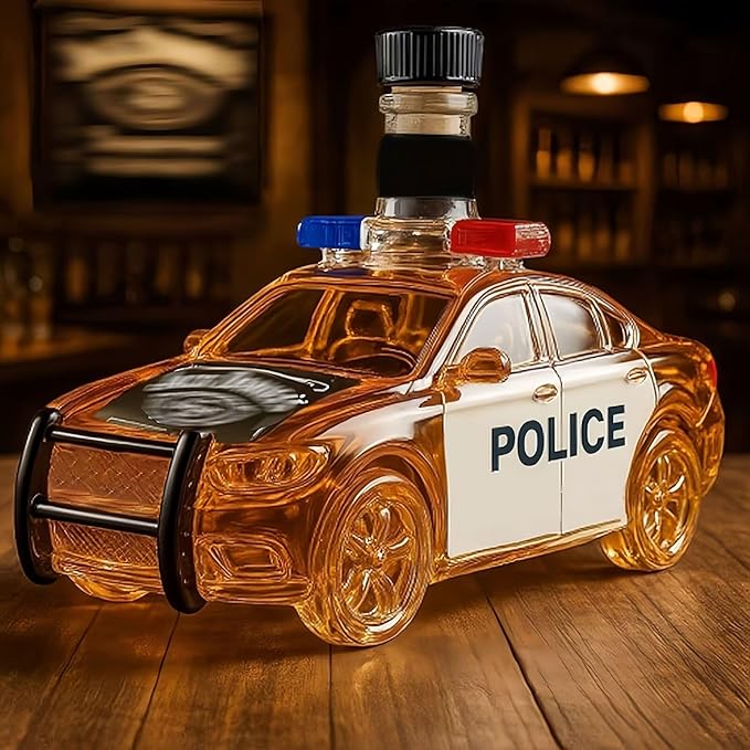 Police Car Whiskey Bottle
