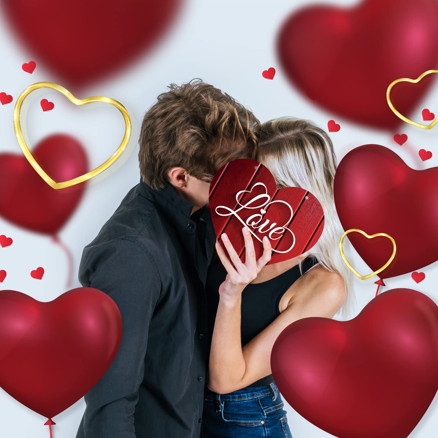 ❤Valentine's Day Love Sign Wooden Door Sign Decoration