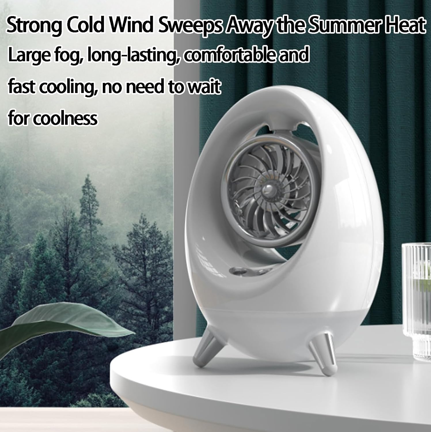 Rocket Cabin Double Spray Air Conditioning Water Cooling Fan