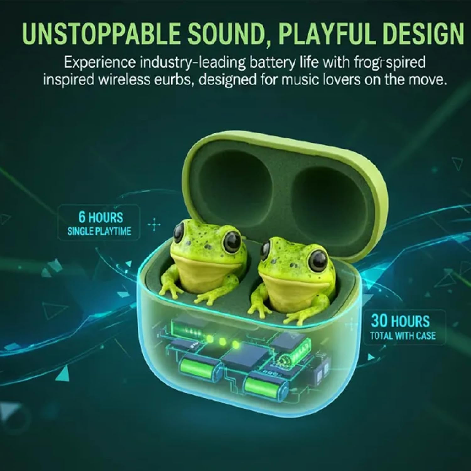 Cute Animal Shaped Bluetooth Earbuds-3D Stereo Animal Design