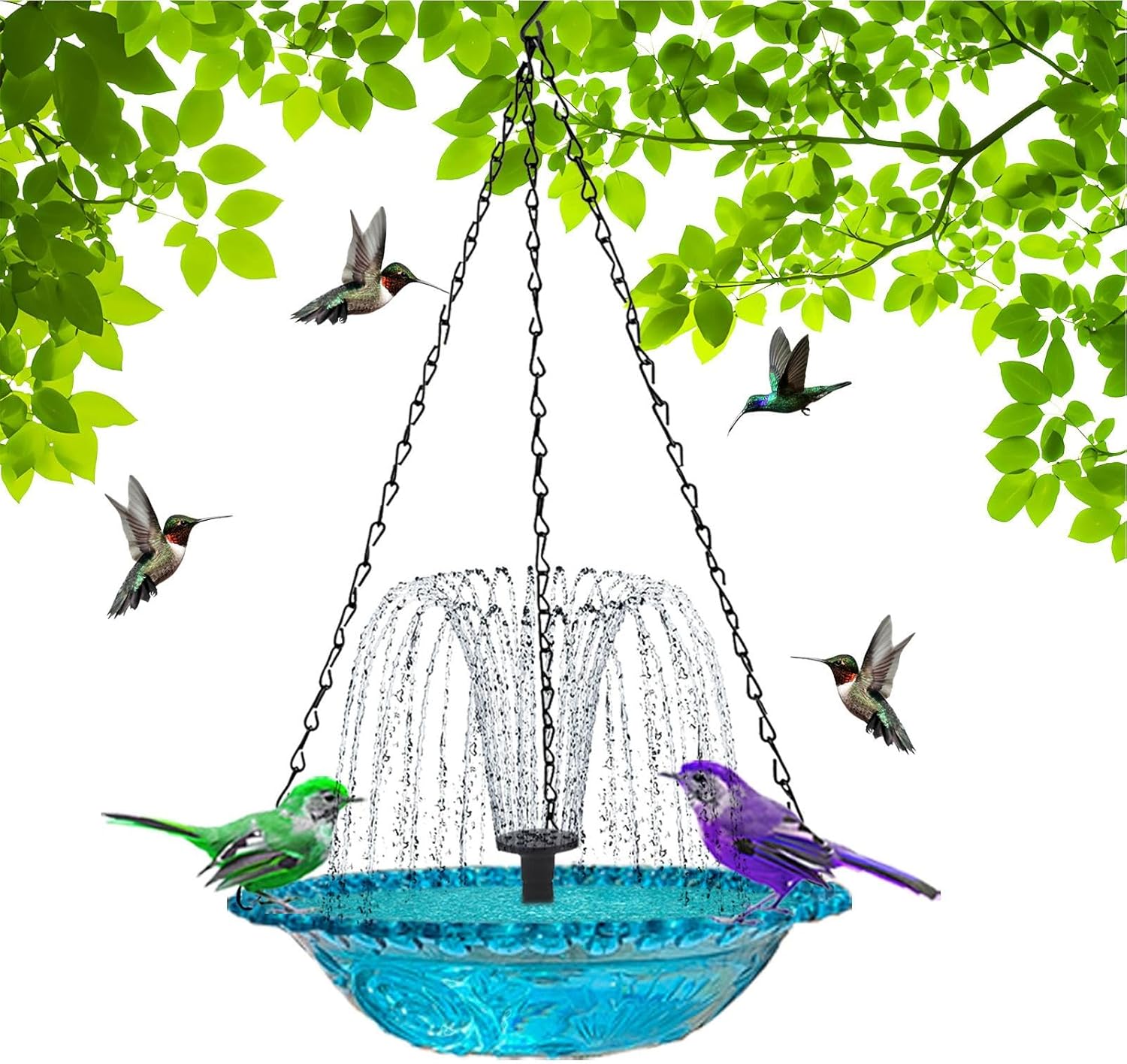 Garden Floating Fountain Hanging Bird Feeder