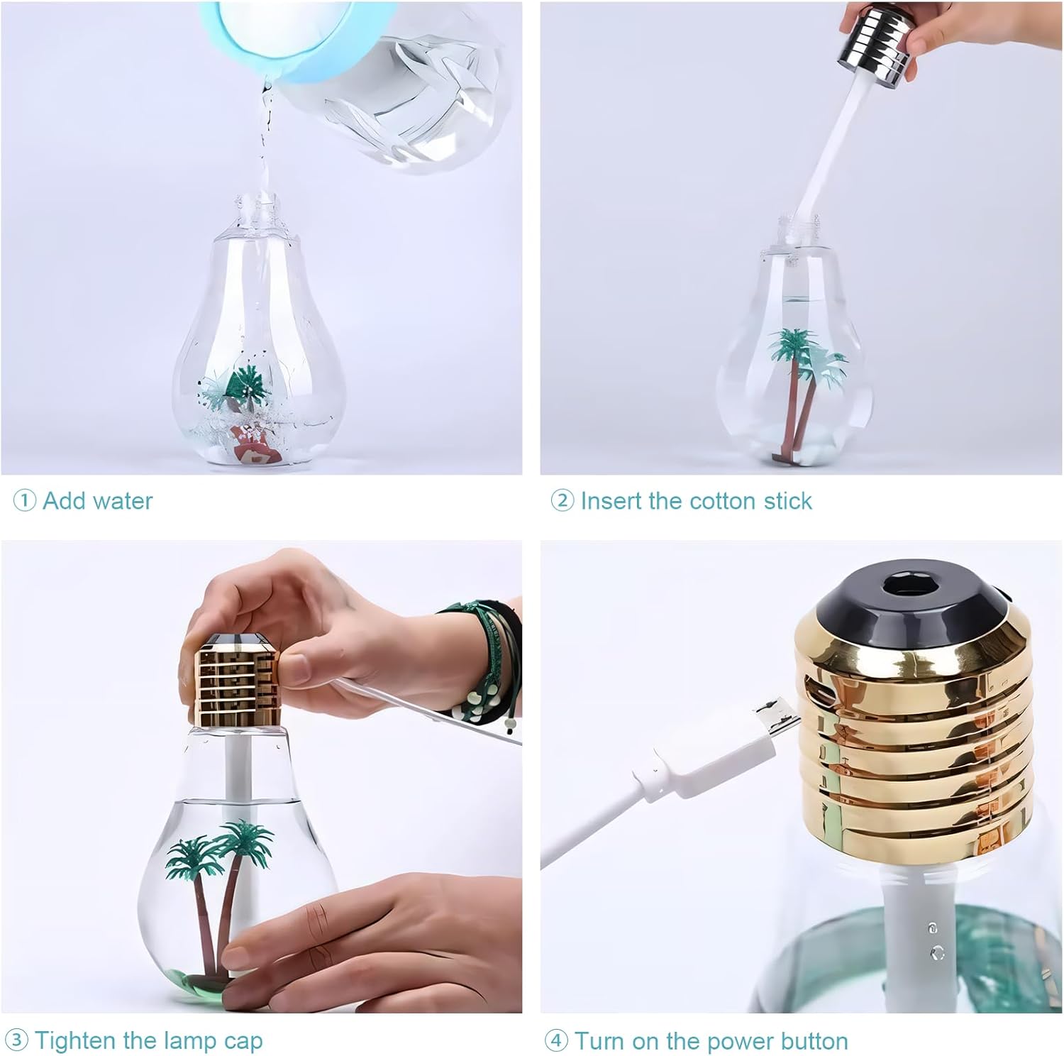 🎁USB Charging Light Bulb Humidifier