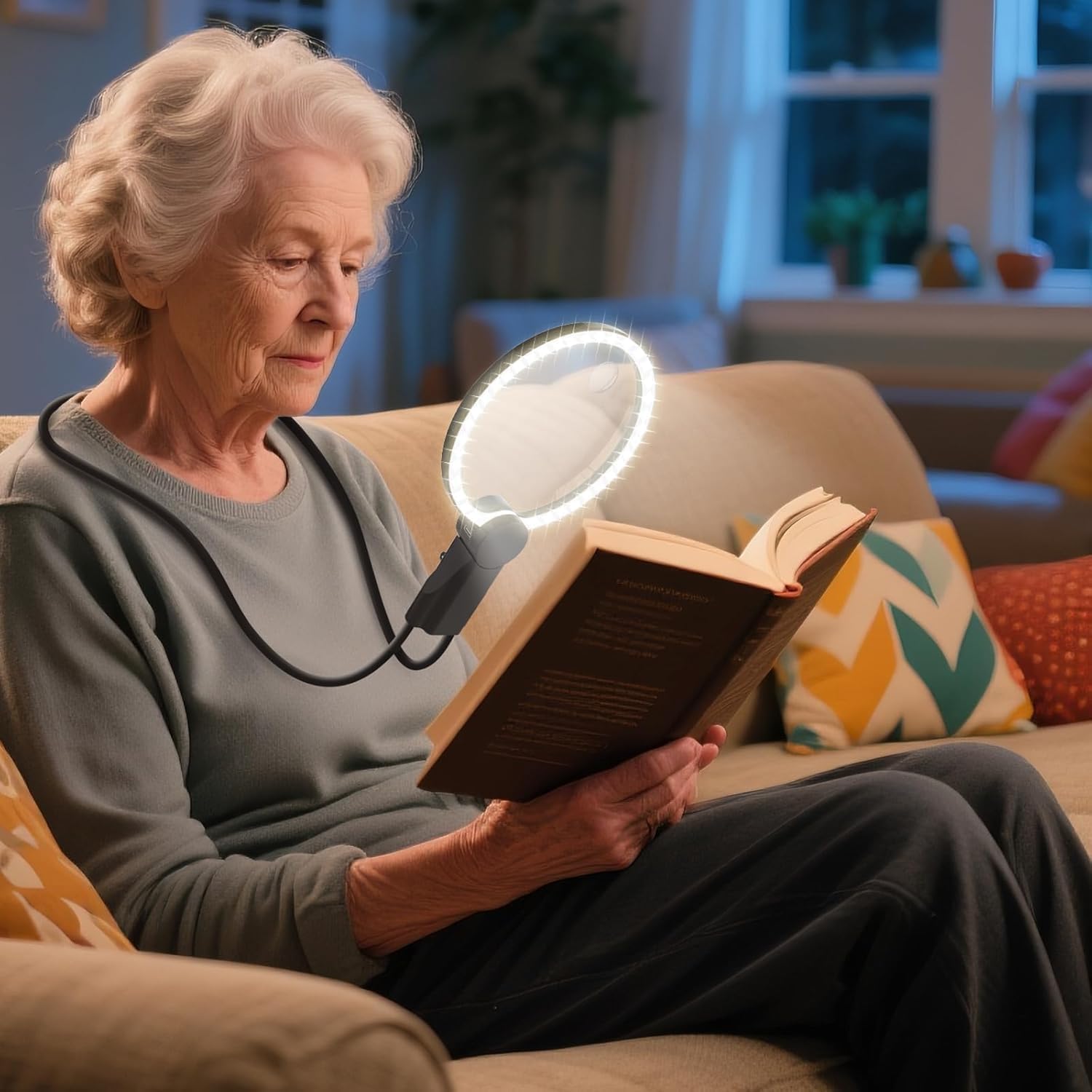 3-in-1 Hands-Free LED Magnifier with Anti-Glare Lens