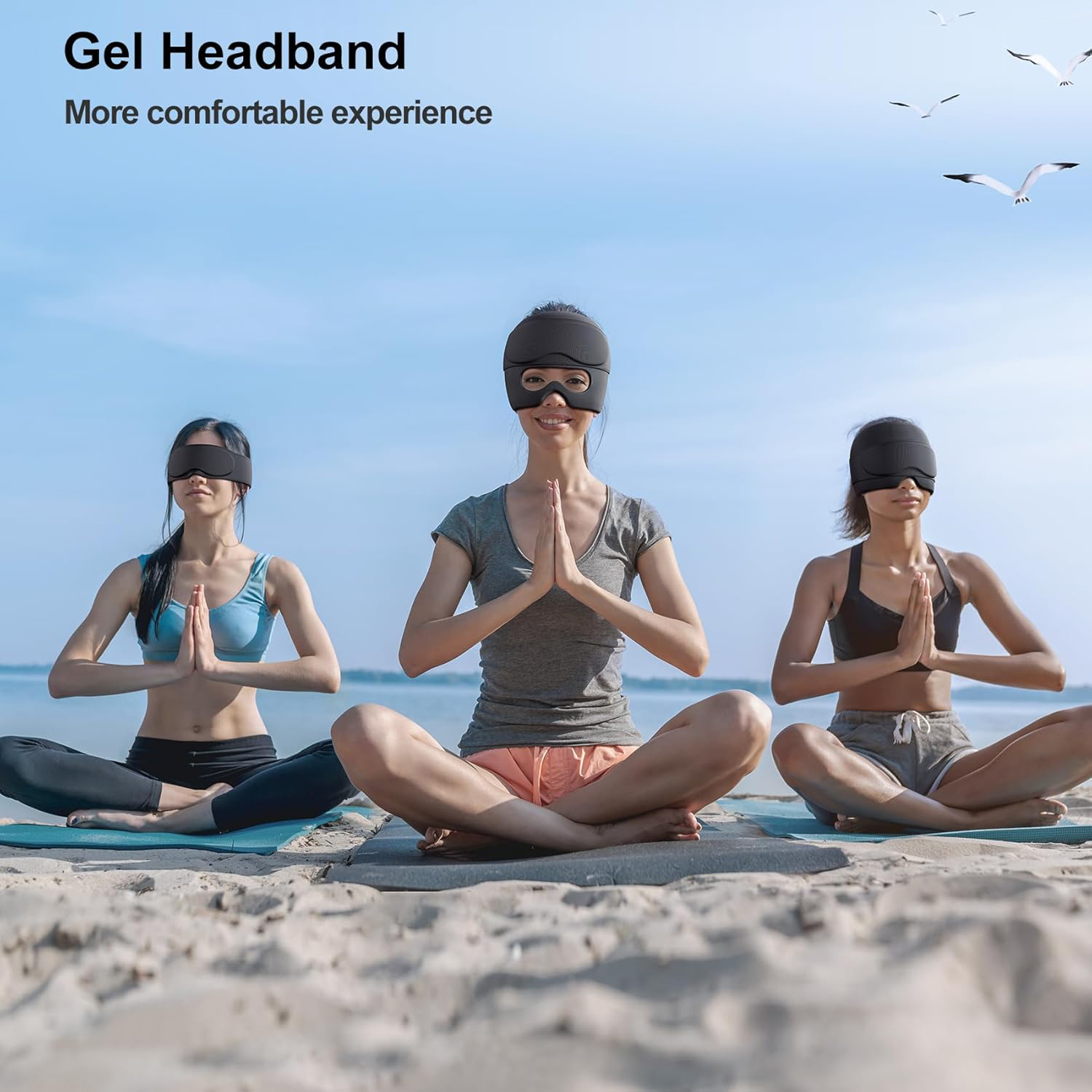 2‑in‑1 Migraine Relief Cap with Gel Eye Mask