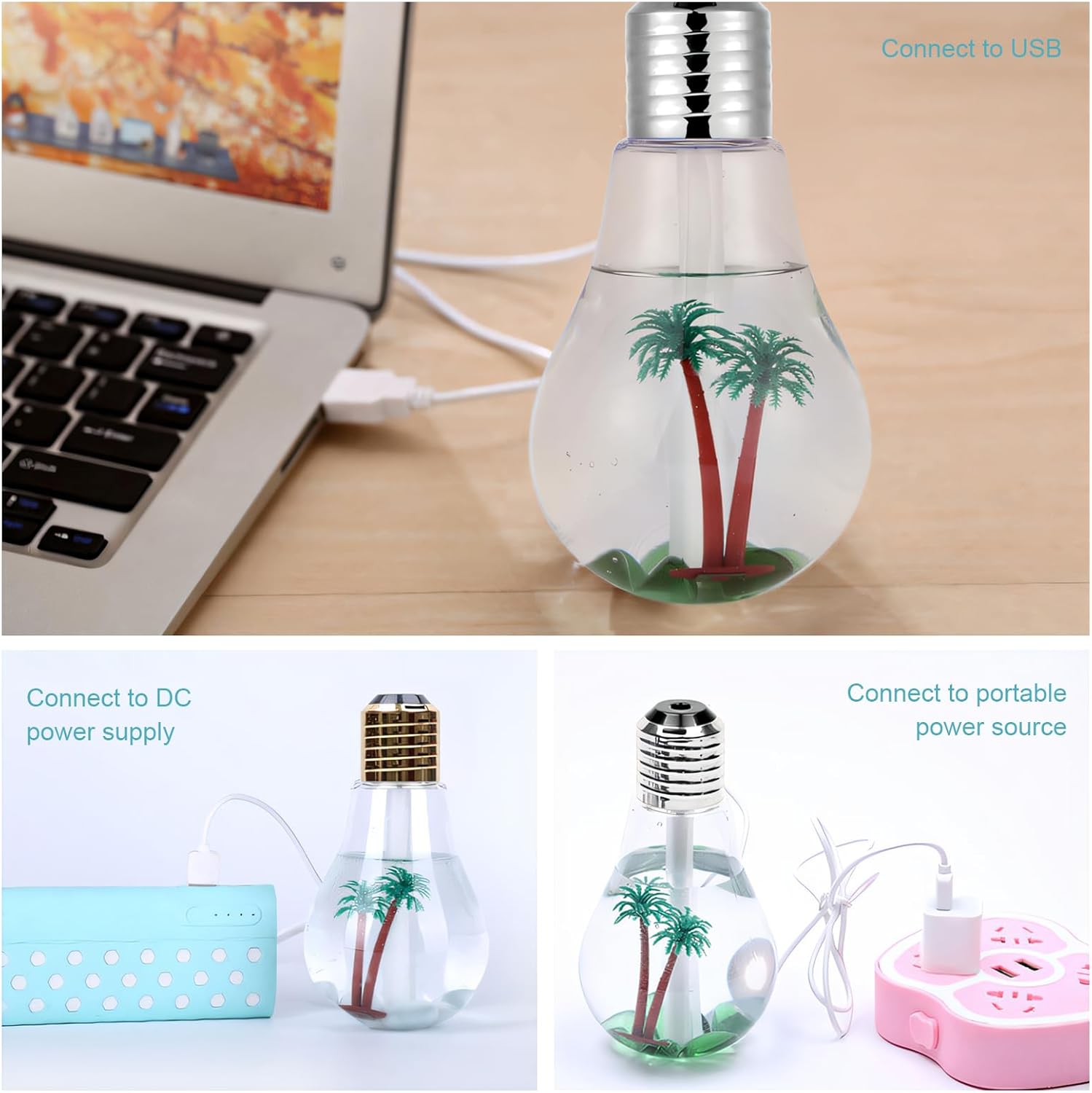 🎁USB Charging Light Bulb Humidifier