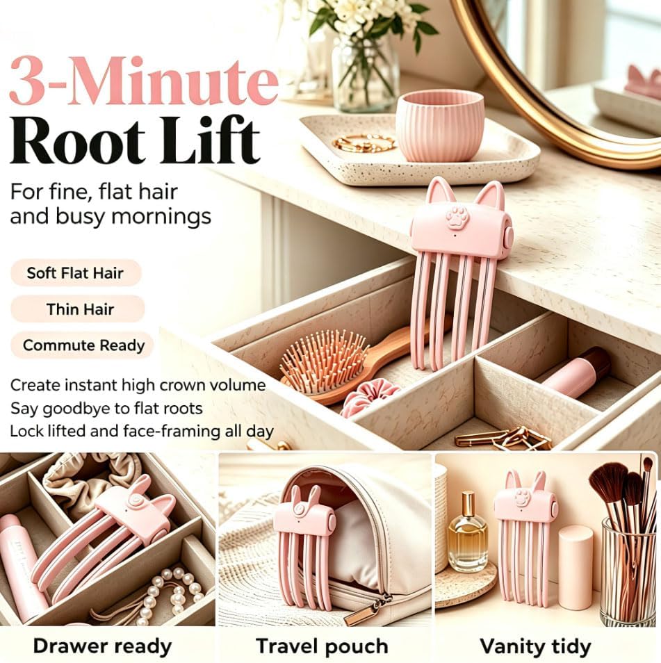 Heated Root Lift Hair Clip