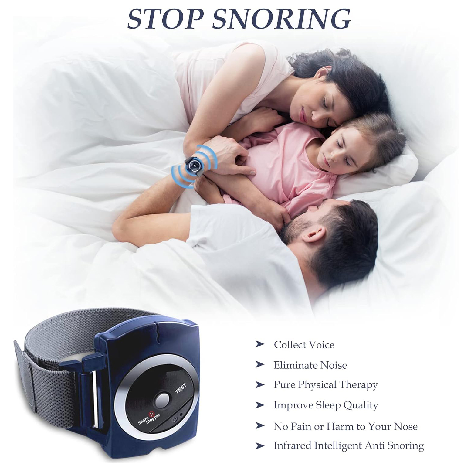 Stop Snoring Wristband Anti-snoring watch