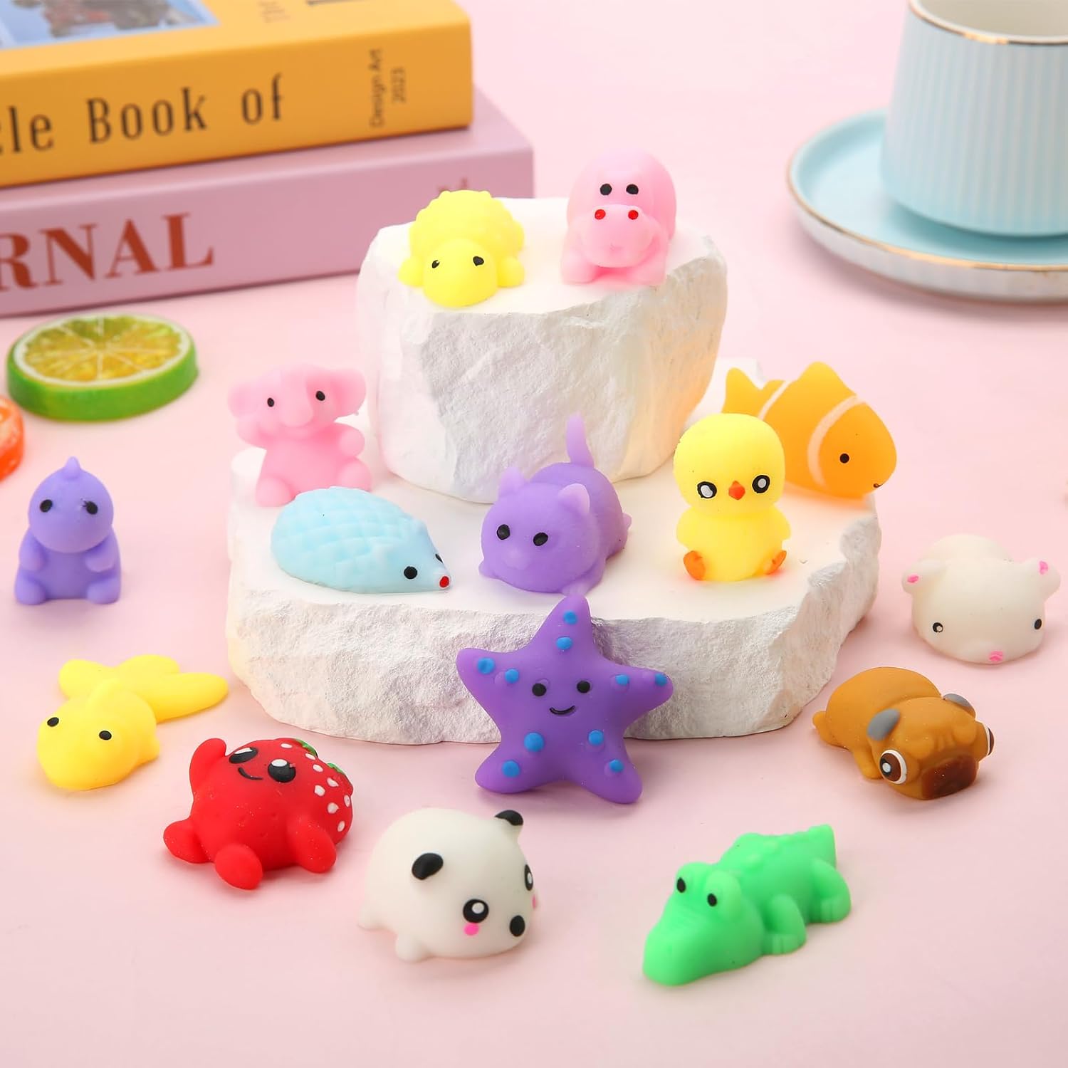 30-Piece Kawaii Mochi Squishy Toy Gift Set