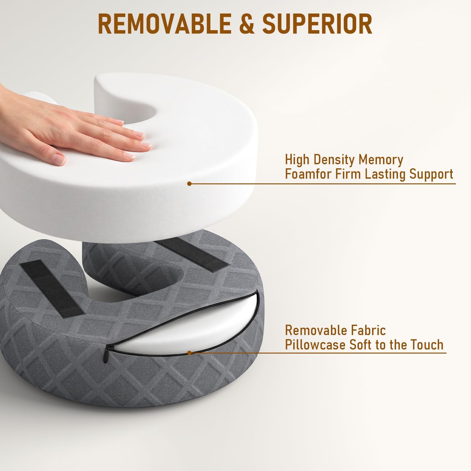 Adjustable Face-Down Massage Headrest