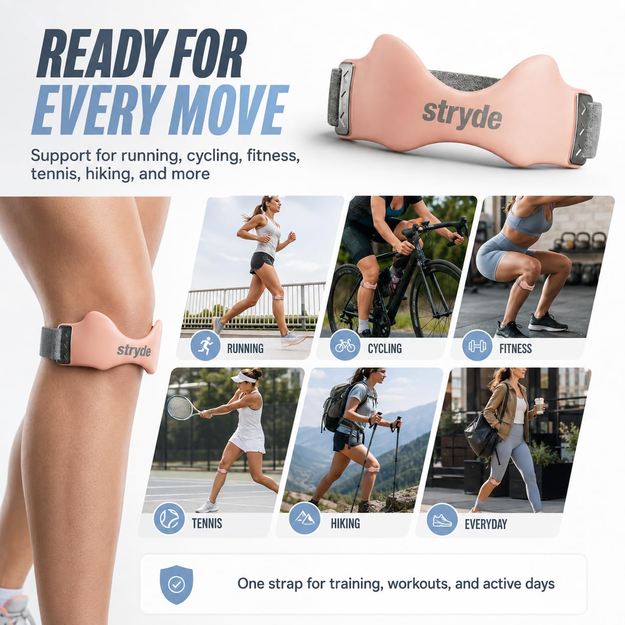 Adjustable Patellar Support Knee Strap