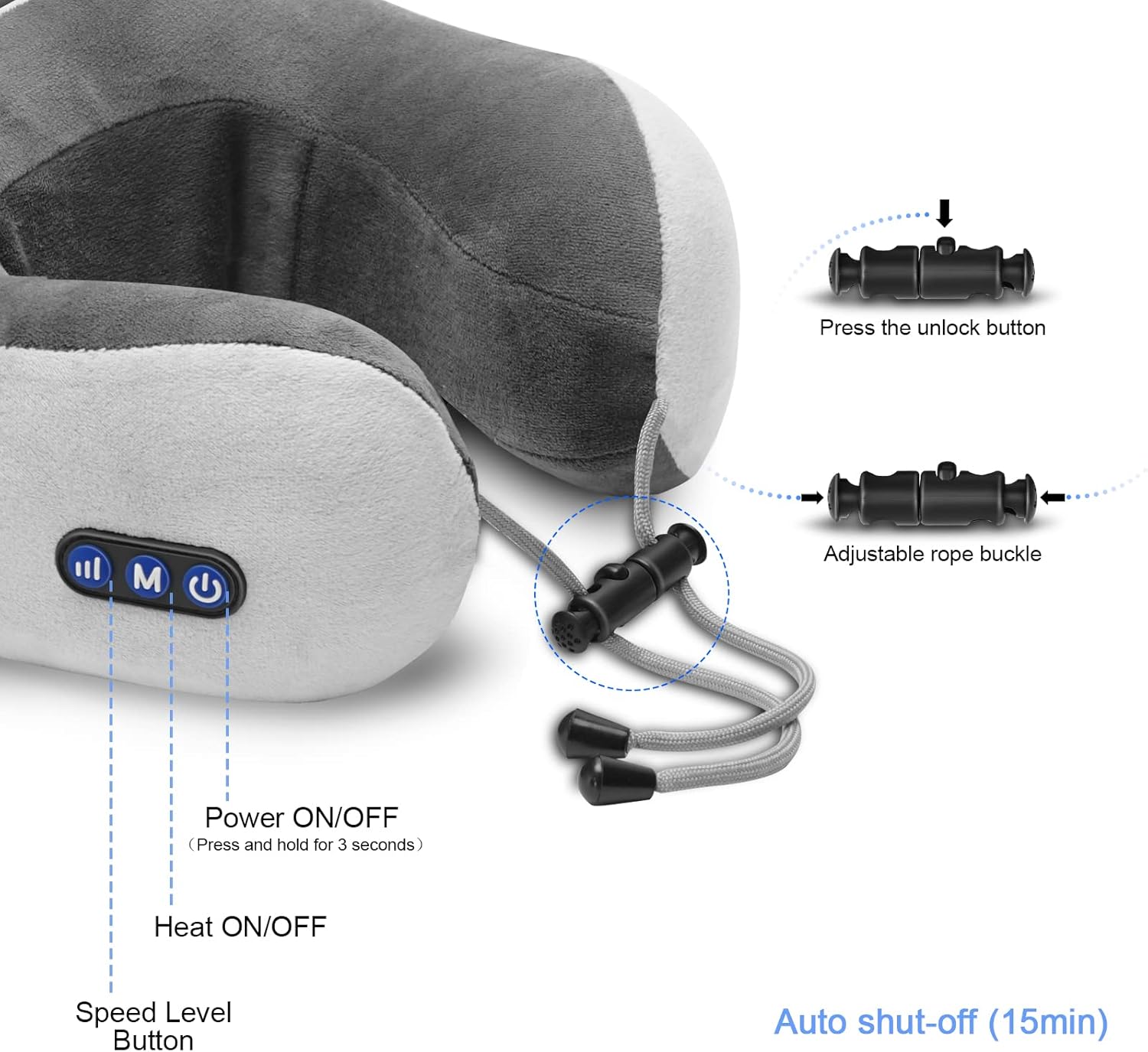 Neck Massager with Heating for Neck Pain Relief