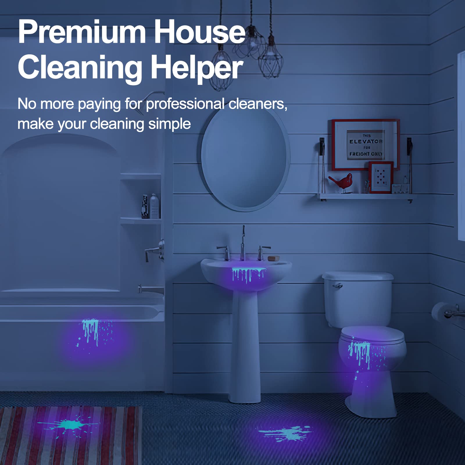 UV Flashlight Black Light, 51 LED Blacklight Pet Urine Detector for Dog/Cat Urine, Dry Stains, Bed Bug, Resin Curing, Scorpions Finder